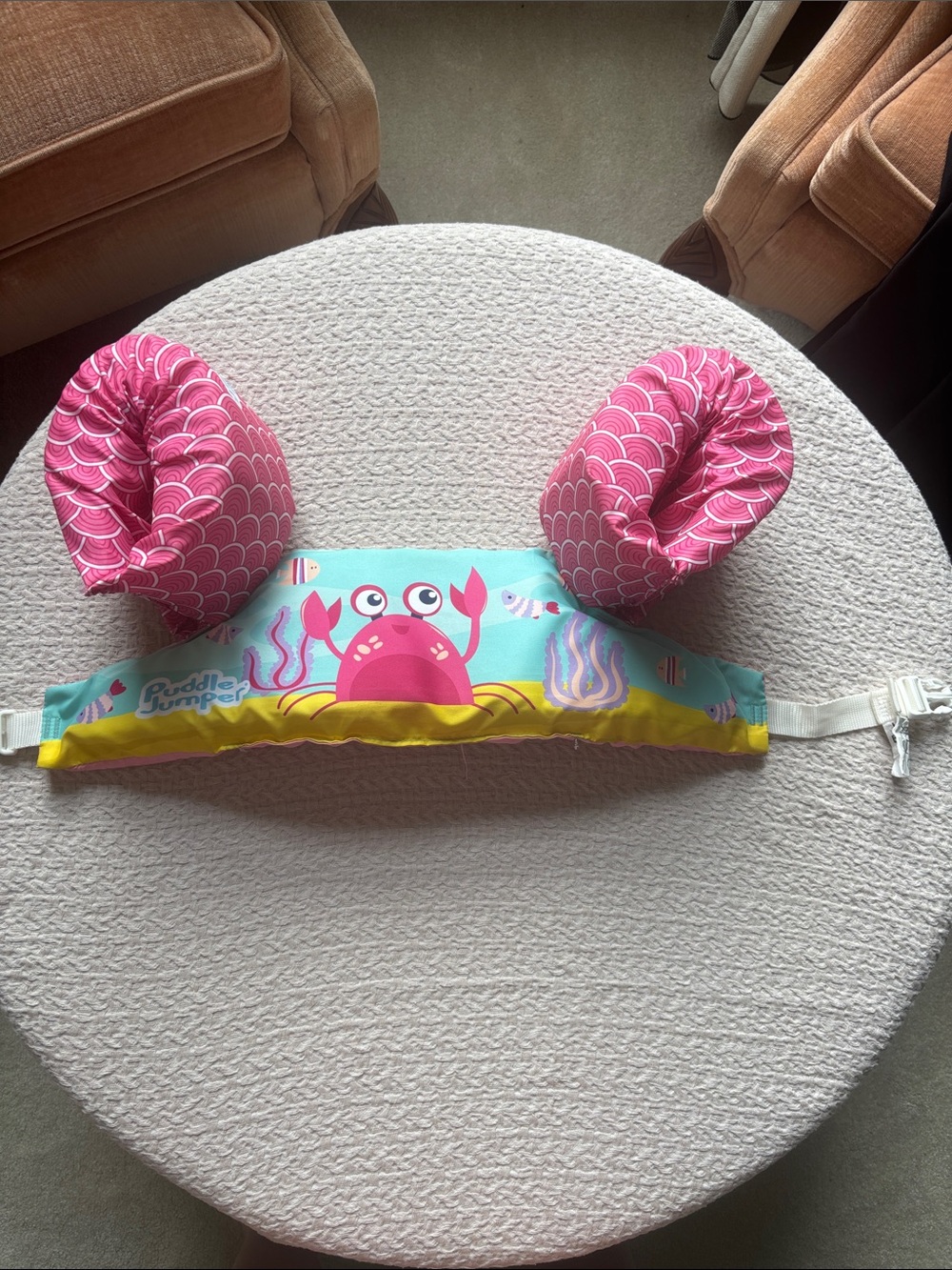 Kids Pink Crab Swim Arm Floaties - Puddle Jumper Style